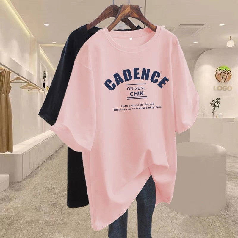 Womens Summer Short Sleeve Cotton Tshirt