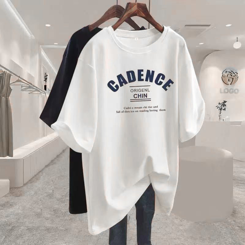 Womens Summer Short Sleeve Cotton Tshirt