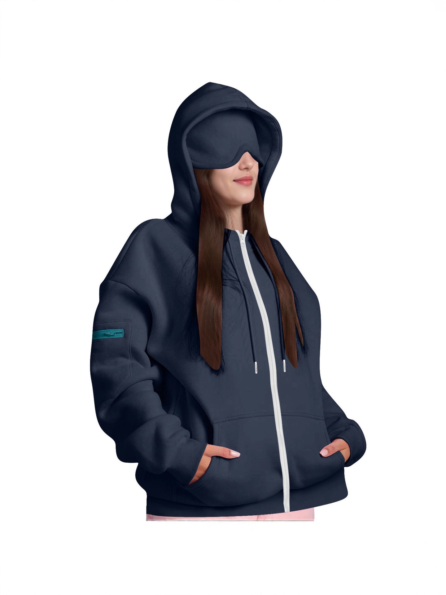 Hooded Zipper Sweatshirt for Women