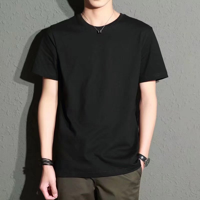 Mens Slim Fit Round Neck Short Sleeve T-Shirt