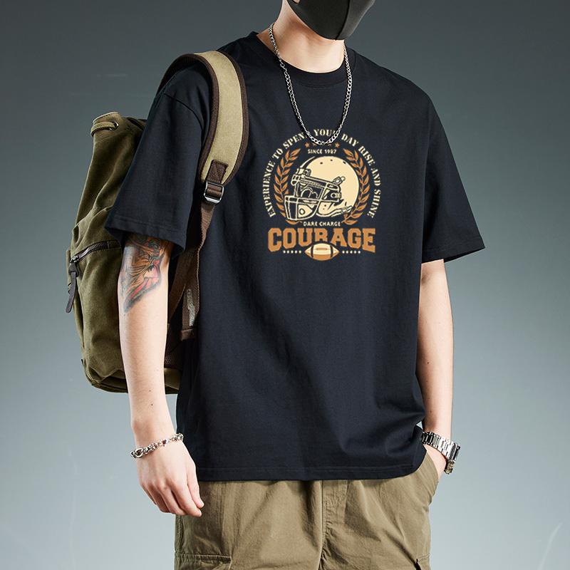 Cotton Versatile Short-Sleeve T-Shirt for Men