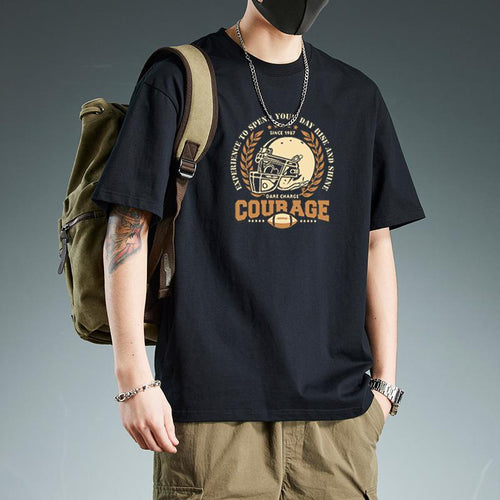 Cotton Versatile Short-Sleeve T-Shirt for Men