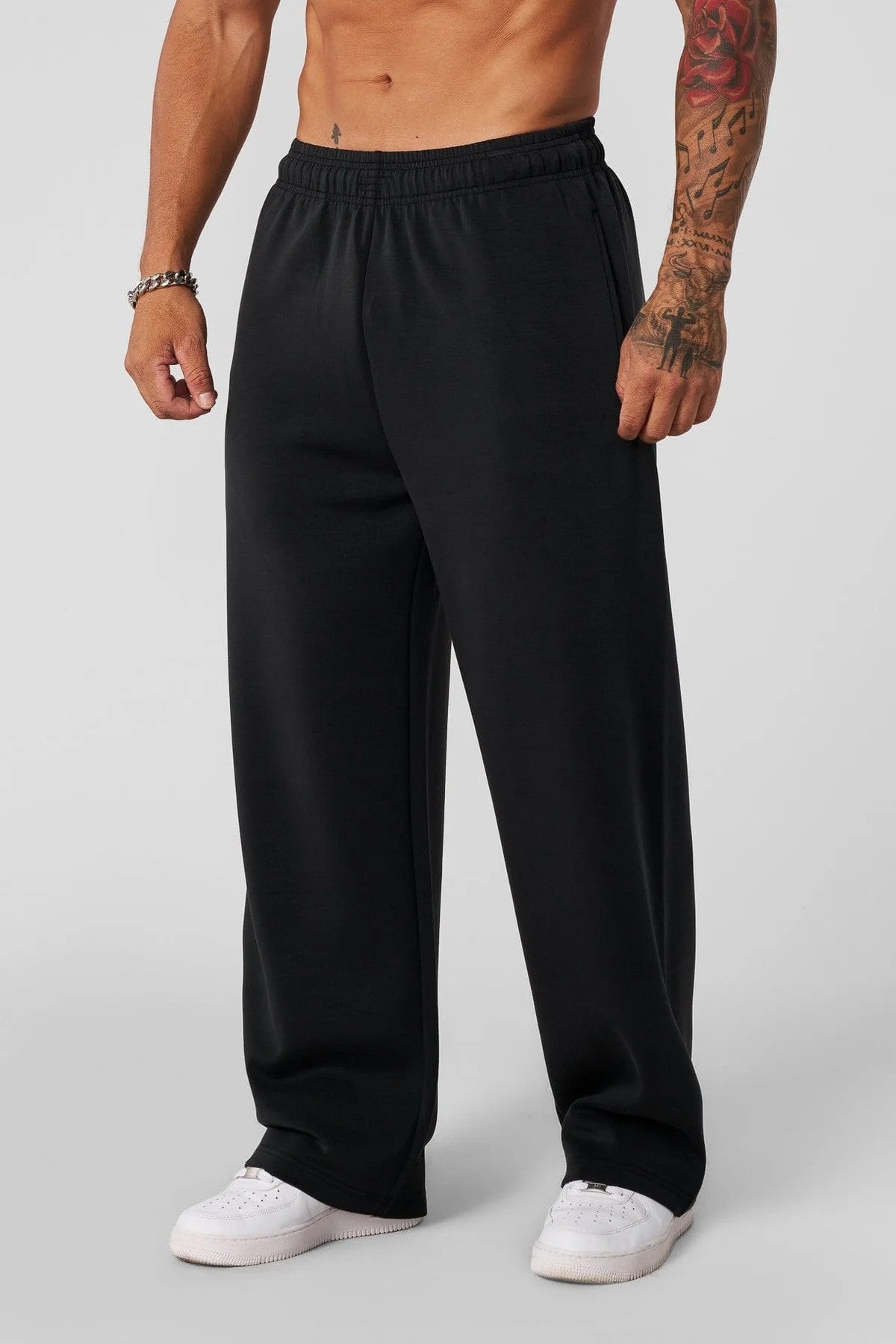 Youngla Men's Straight Leg Sports Sweatpants