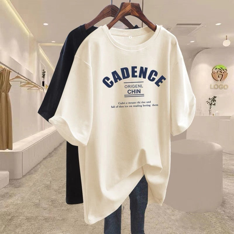 Womens Summer Short Sleeve Cotton Tshirt