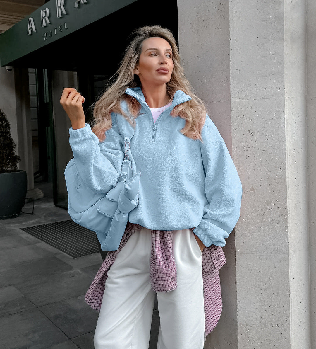 Lambswool Loose Turtleneck Pullover Fashion