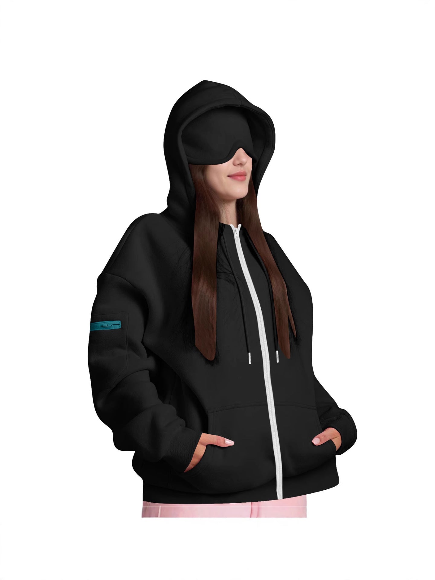 Hooded Zipper Sweatshirt for Women
