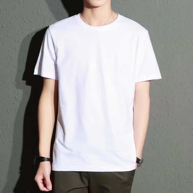 Mens Slim Fit Round Neck Short Sleeve T-Shirt