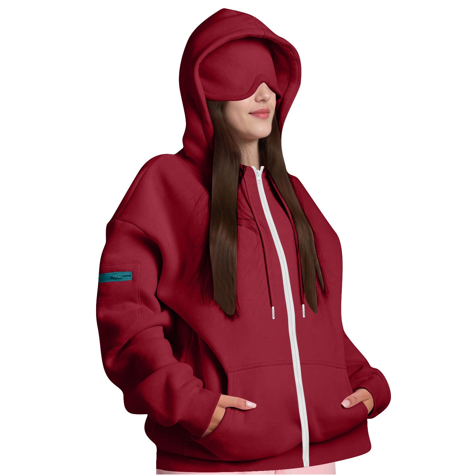 Hooded Zipper Sweatshirt for Women