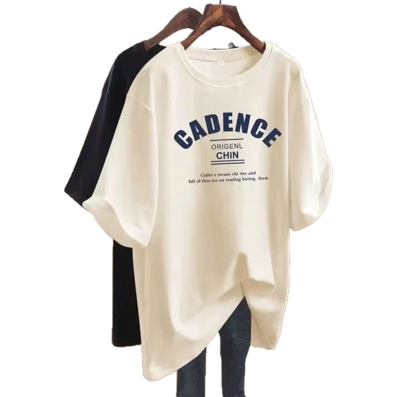Womens Summer Short Sleeve Cotton Tshirt