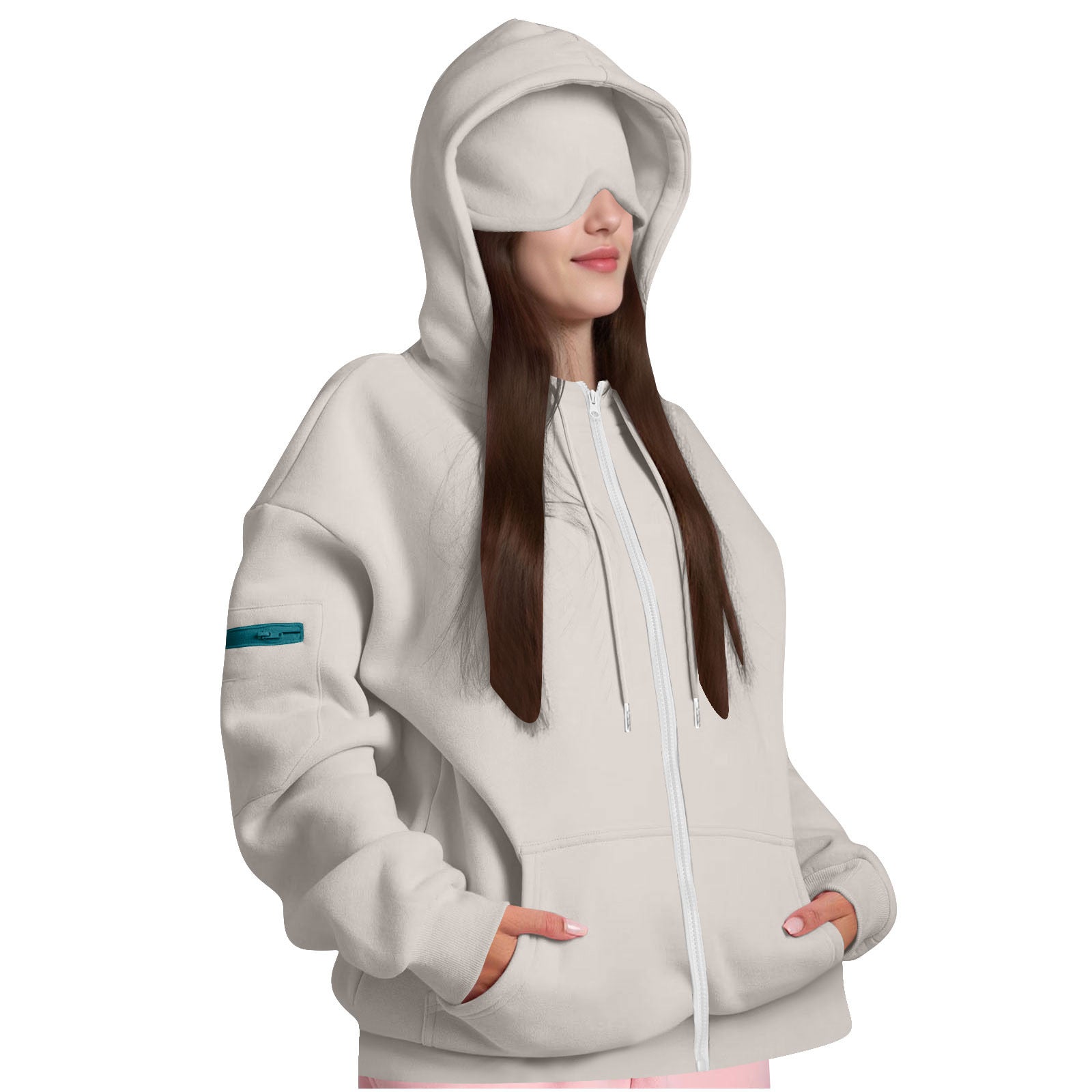 Hooded Zipper Sweatshirt for Women