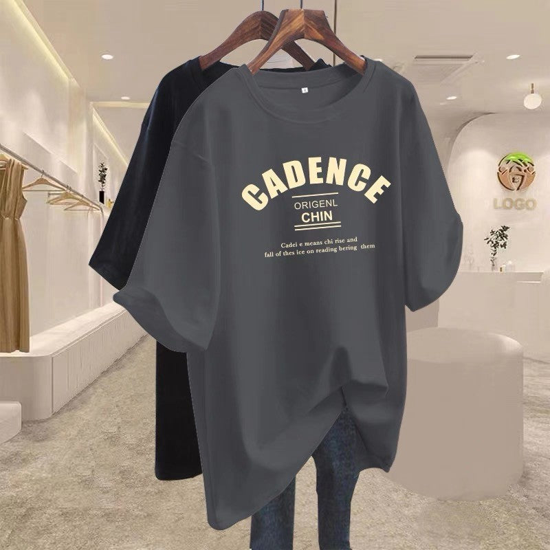 Womens Summer Short Sleeve Cotton Tshirt
