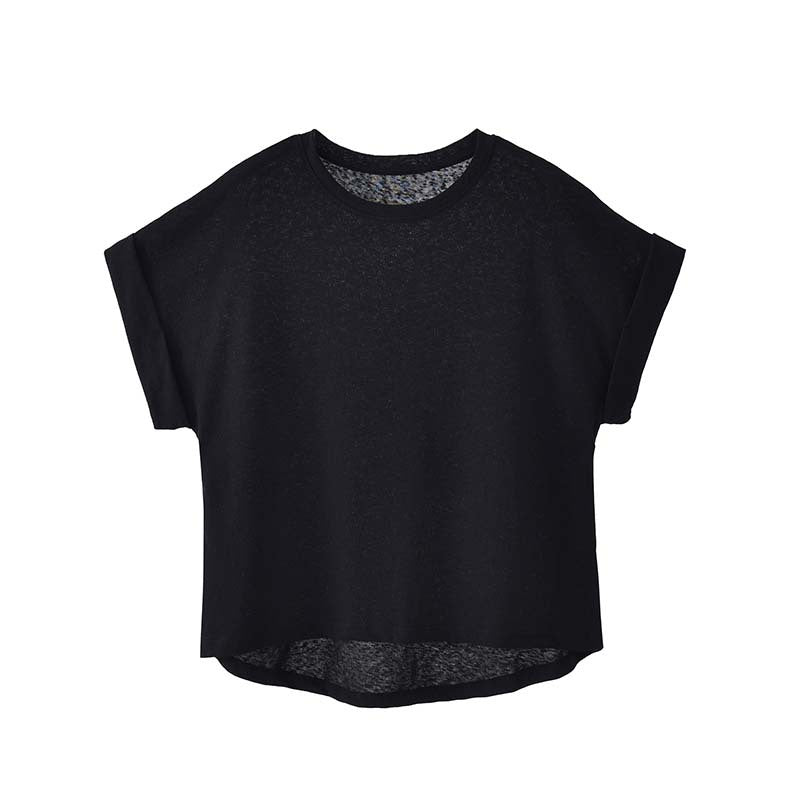 Breathable All-match Flying Sleeve T-shirt for Women