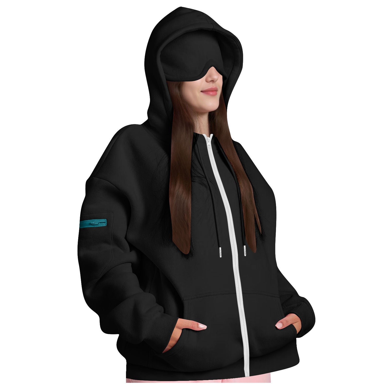 Hooded Zipper Sweatshirt for Women
