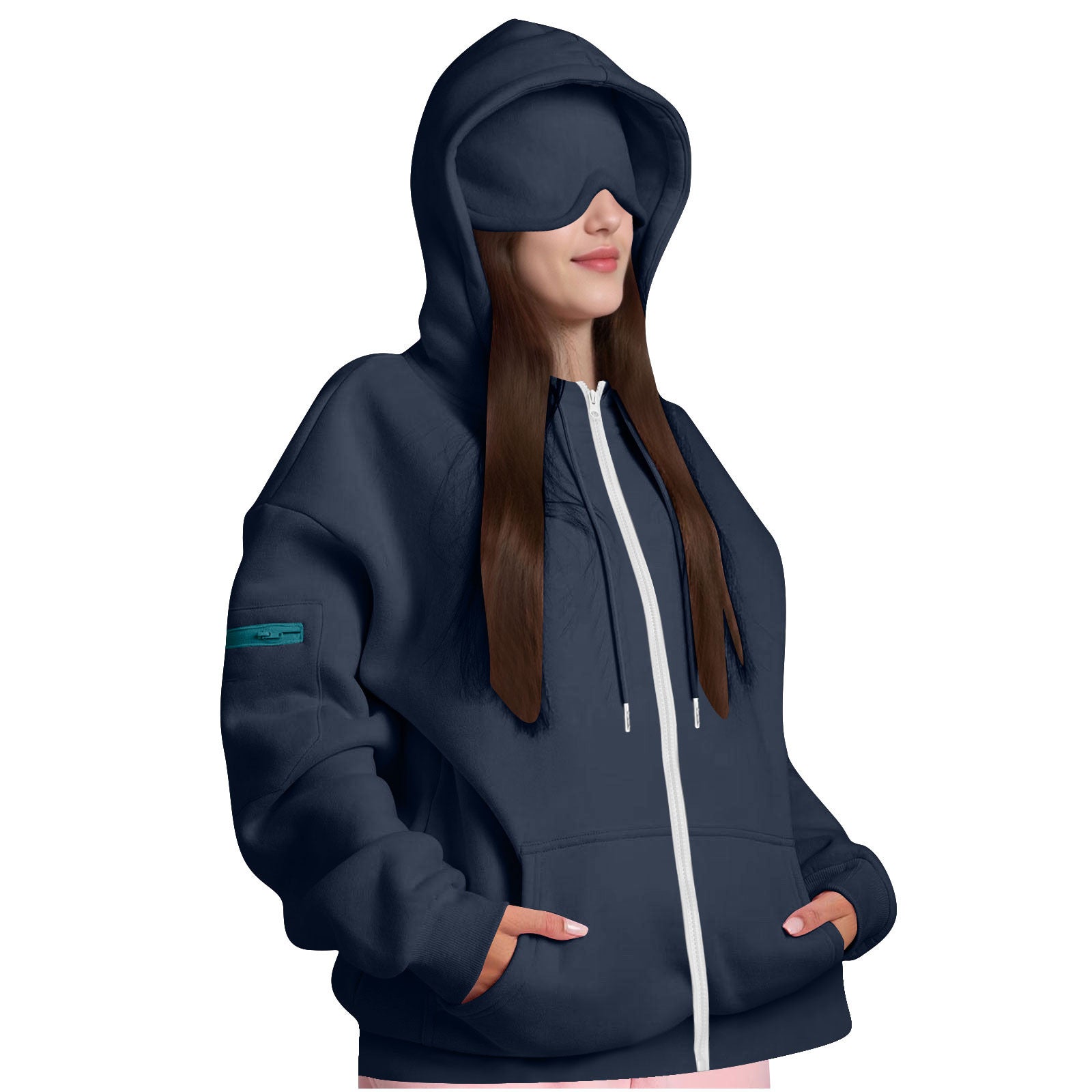 Hooded Zipper Sweatshirt for Women