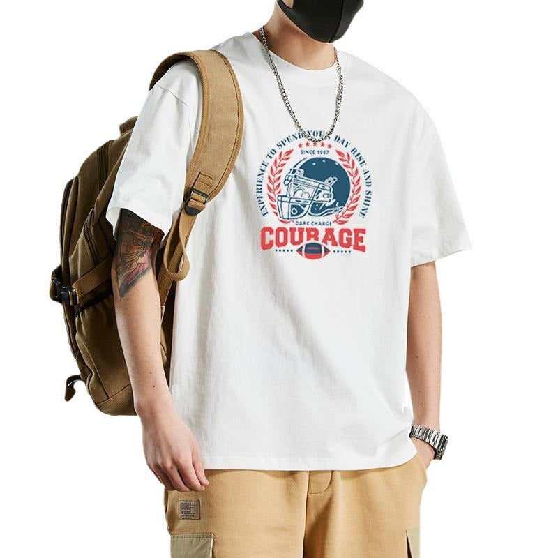 Cotton Versatile Short-Sleeve T-Shirt for Men
