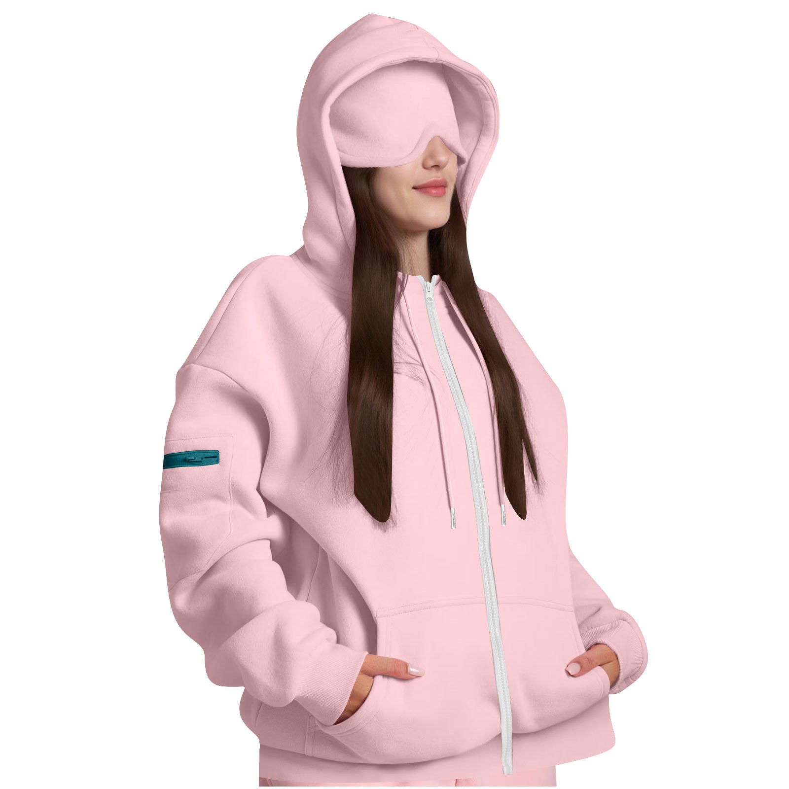 Hooded Zipper Sweatshirt for Women