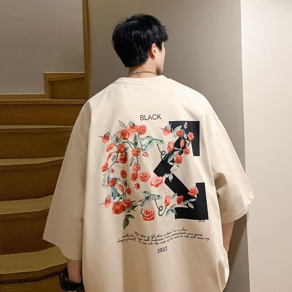 Mens Printed Cotton T-shirt