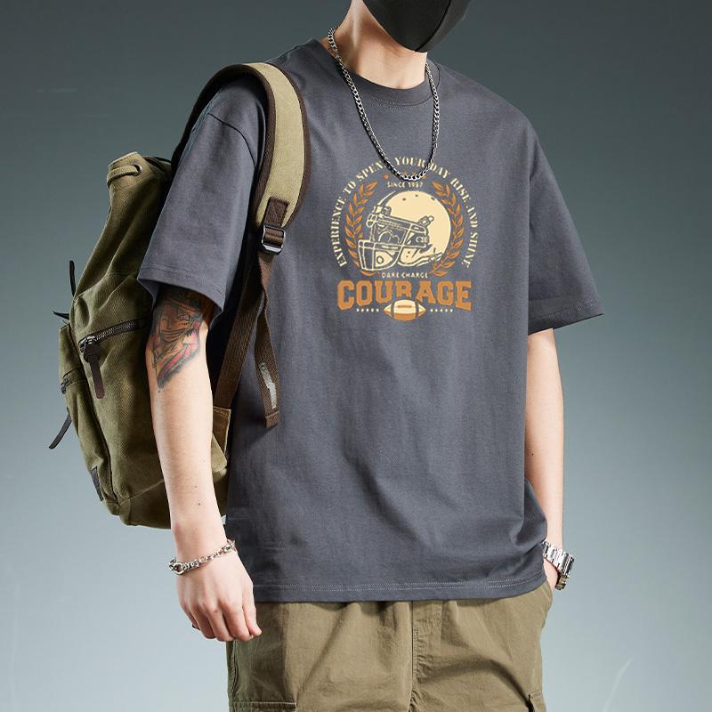 Cotton Versatile Short-Sleeve T-Shirt for Men