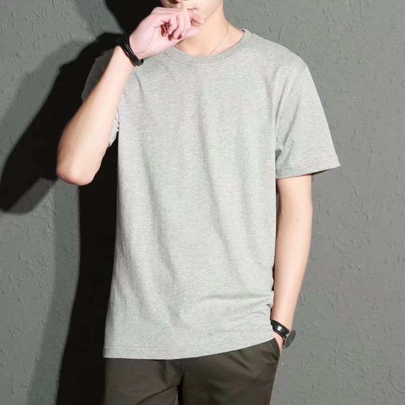 Mens Slim Fit Round Neck Short Sleeve T-Shirt